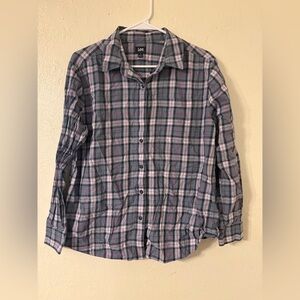 Lee women’s Casual Plaid Shirt - Blue and Pink Size: L